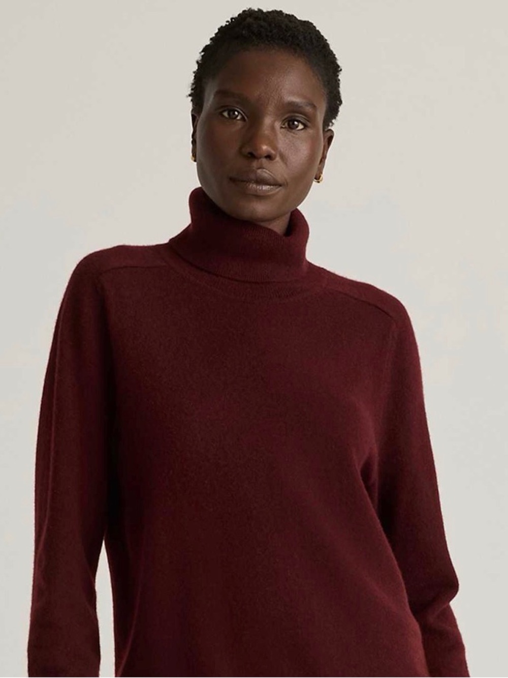 Quince Mongolian Cashmere Turtleneck Sweater Size Small